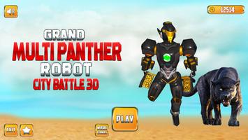 Multi Panther Robot Hero City Battle الملصق