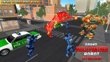 Multi Panther Robot Hero City Battle syot layar 3
