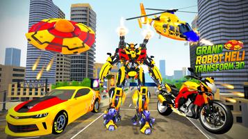 Helicopter Robot Car Transform โปสเตอร์