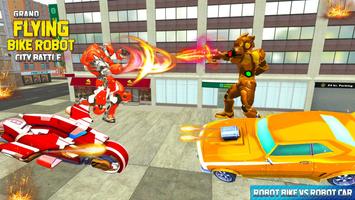 US Flying robot bike revenge 3D poster