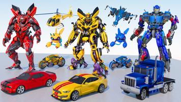 Jet Robot Car :Robot Car Games poster