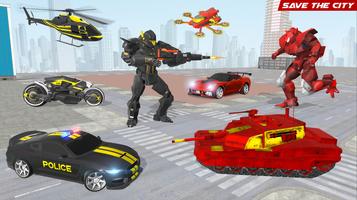 US Police Robot Car Battle Ekran Görüntüsü 3