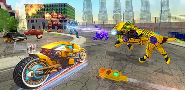 Lion Robot Transform Car Games