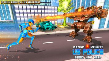 Speed Robot Hero: Rescue Games تصوير الشاشة 1