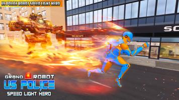 Speed Robot Hero: Rescue Games ภาพหน้าจอ 3