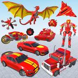 Dragon Robot Car Transform War أيقونة