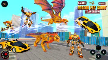 Dragon Robot Car Transform War постер