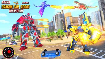 Dragon Robot Car Transform War imagem de tela 2