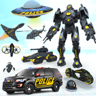 Police Prado Robot Car Games أيقونة