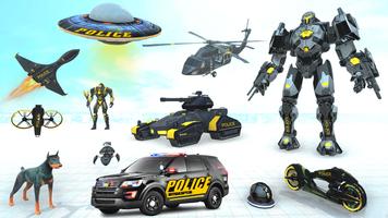 Police Prado Robot Car Games स्क्रीनशॉट 3