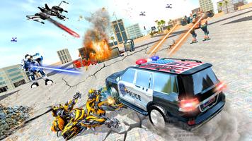 Police Prado Robot Car Games تصوير الشاشة 1