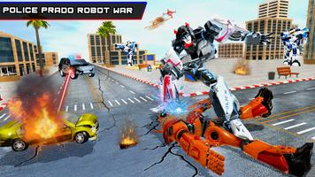 Police Prado Robot Car Games स्क्रीनशॉट 2