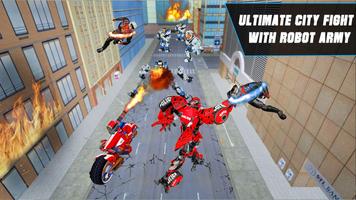 Us Police Bike Robot Transform 스크린샷 3