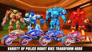 Us Police Bike Robot Transform screenshot 2