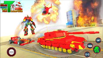 Robot Tank Transform War Game स्क्रीनशॉट 2