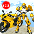 Grand Bike Transforming Robot Shooting Game icône