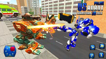 US Robot Police Car Transform APK download