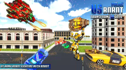 US Robot Police Car Transform APK download