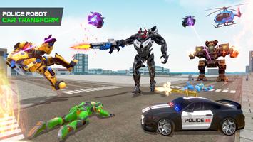 Grand Police Robot Car Game Affiche