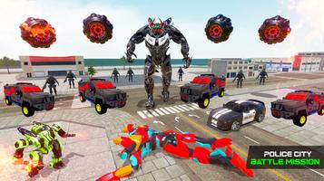 Grand Police Robot Car Game syot layar 1