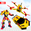 Flying Drone Robot Transform : Robot Car Transform