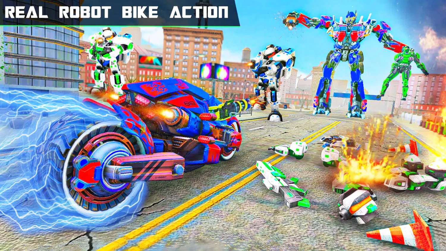 Download do APK de jogo de moto robô voador para Android