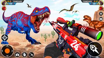 Wild Dinosaur Hunting Game الملصق