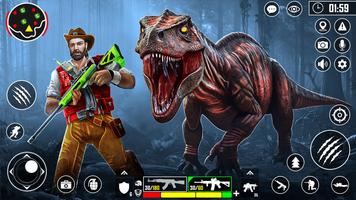 Wild Dinosaur Hunting Game syot layar 1