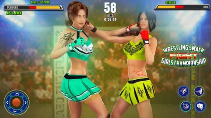 Descargar XAPK de Bad Girls Wrestling Fight Game