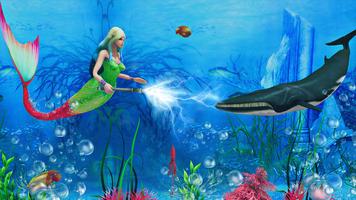 Mermaid Simulator 3D Sea Games اسکرین شاٹ 1