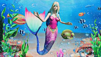 Mermaid Simulator 3D Sea Games captura de pantalla 2