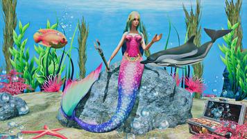 Mermaid Simulator 3D Sea Games स्क्रीनशॉट 3