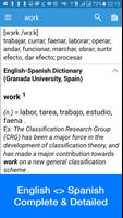 Spanish Dictionary & Translator imagem de tela 1