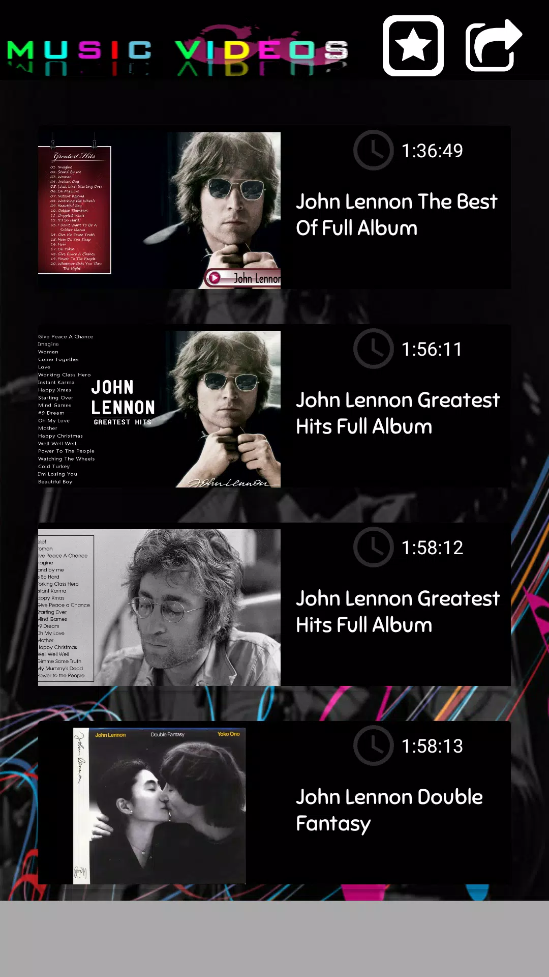 Video & Mp3 offline John Lennon The beatles APK for Android Download