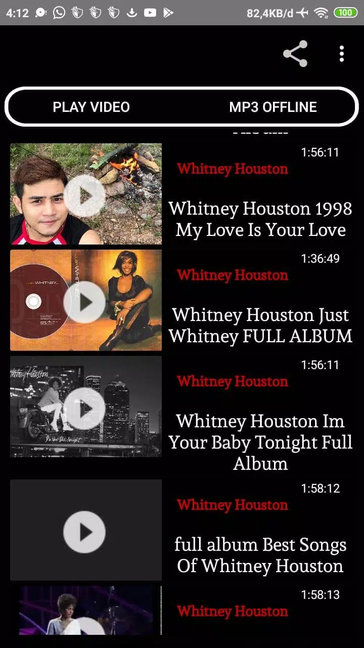 Mp3 Offline Whitney Houston APK for Android Download