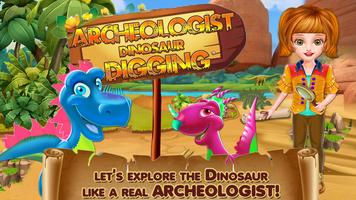 Archeologist Dinosaur Digging imagem de tela 1