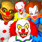 Clown Hospital. Neighbor Escape 3D Zeichen