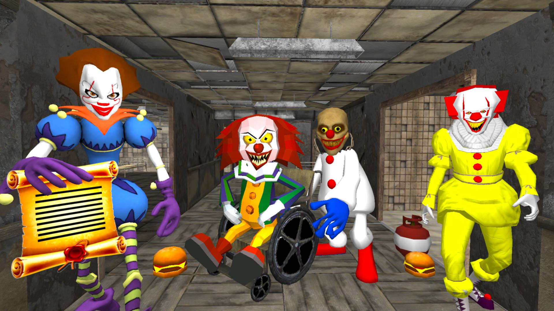 Игры клоун 1. Клоун госпиталь нейбор Эскейп 3 д. Клоун сосед Эскейп. Сосед клоун нейбор. Clown Hospital Neighbor Escape 3d клоун.