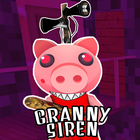 Scary Granny Siren Piggy Head MOD oggy 2021 icono