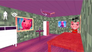 Scary Granny Siren Piggy Head MOD oggy 2021 captura de pantalla 1