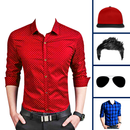 Men formal shirt photo suit aplikacja