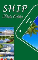 Ship photo editor boat frames Poster