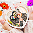 ”Coffee cup photo frames editor