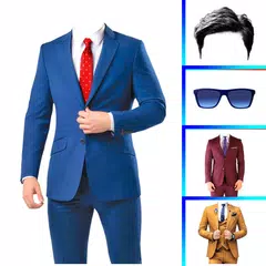 Men casual suit photo editor