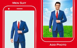 Men casual suit photo editor Affiche