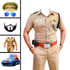 Men police suit photo editor biểu tượng