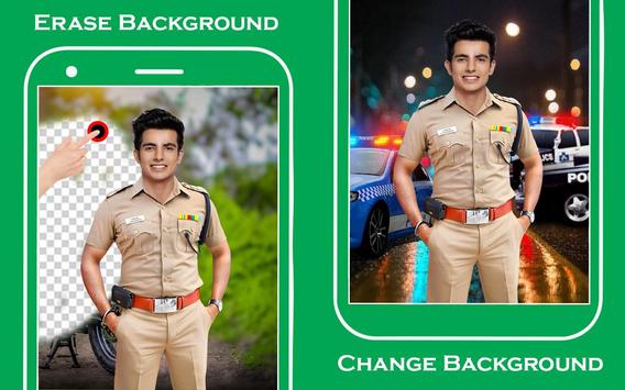 Men Police Suit Photo Editor 截图 1