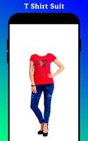 Poster Woman T Shirt Photo Montage - Women Tshirt Designs