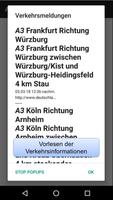 Verkehrsinfo und Staumelder Plakat