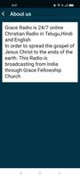 Grace Hindi Christian Radio capture d'écran 2